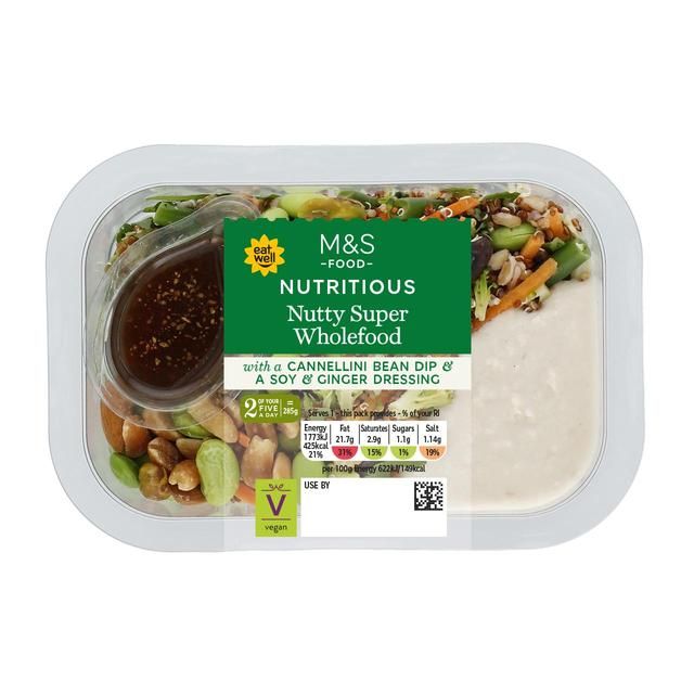 M&S Plant Kitchen Nutty Super Wholefood Salad   285g