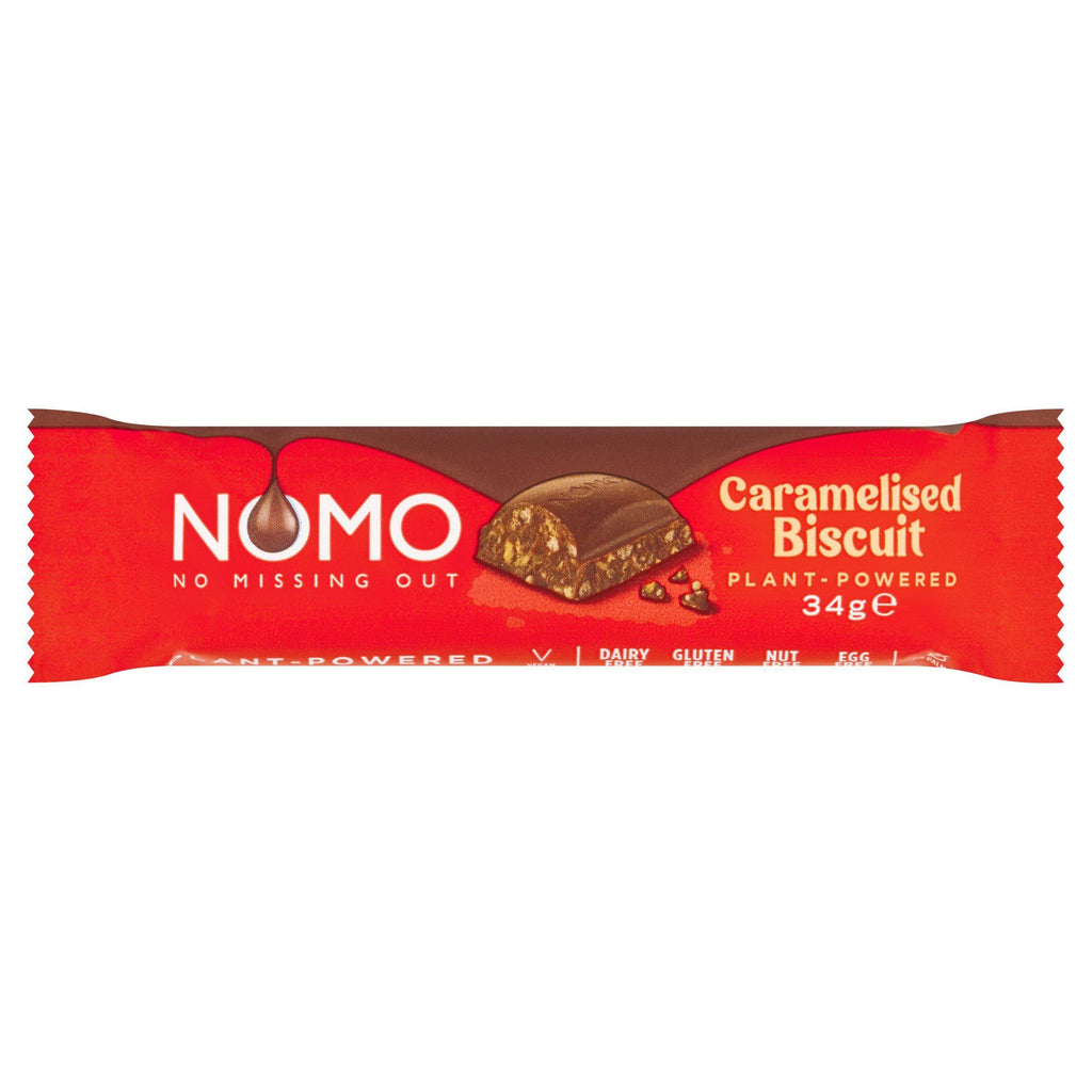 NOMO Caramelised Biscuit Choc Bar 34g