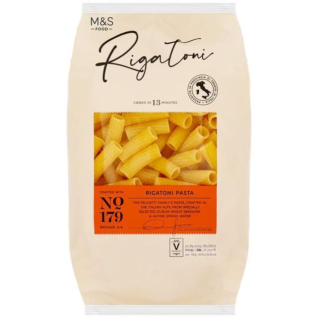 M&S Made in Italy Italian Rigatoni Pasta   500g