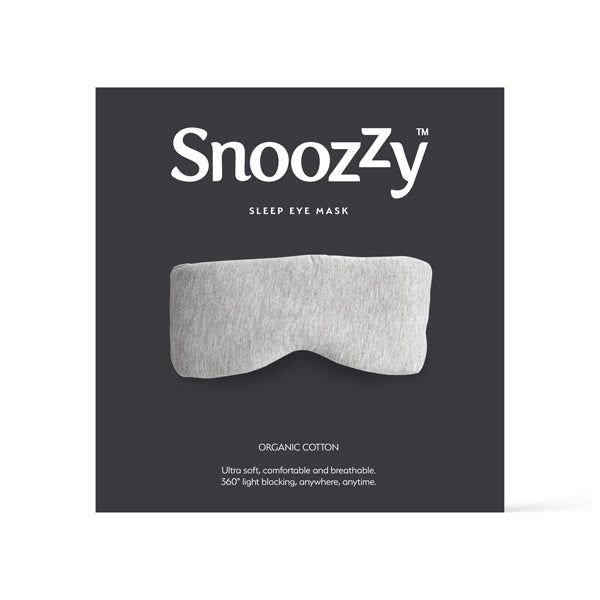 Snoozzy Organic Cotton Sleep Eye Mask Light Grey GOODS Superdrug   