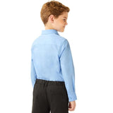 M&S Boys Slim Fit Easy to Iron School Shirts 3-14 Years Blue GOODS M&S   