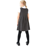 M&S Cotton Knitted Pinafore 4-12 Years Grey GOODS M&S   