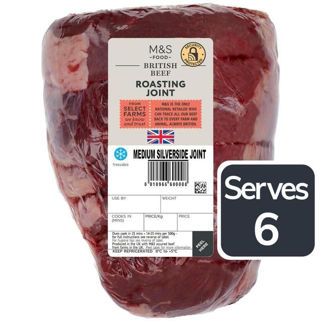 M&S Select Farms Beef Roasting Joint   Typically: 1.45kg GOODS M&S   