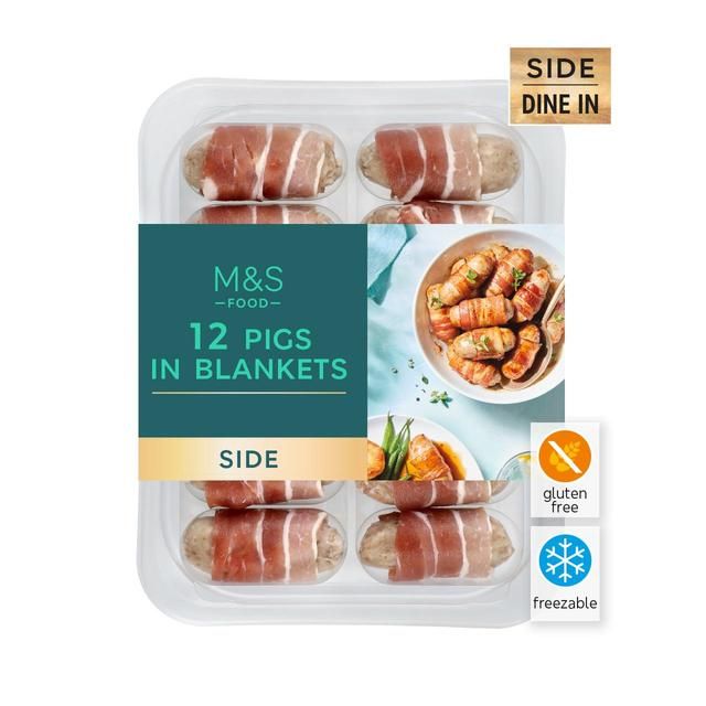 M&S Select Farms British 12 Pigs in Blankets   282g GOODS M&S   