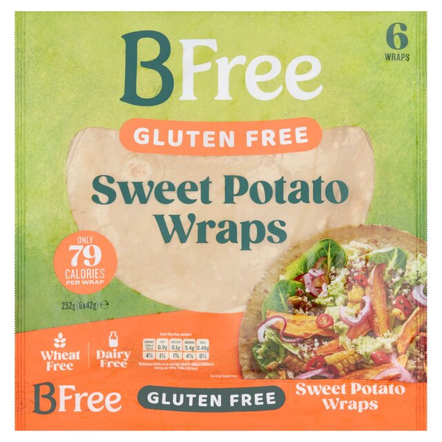 BFree Sweet Potato Wraps   6 x 42g