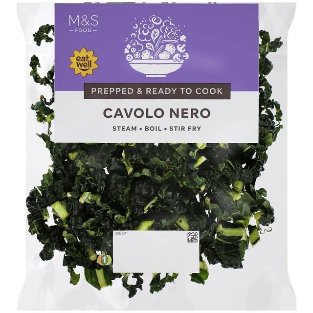 M&S Cavolo Nero Washed & Ready to Cook   125g