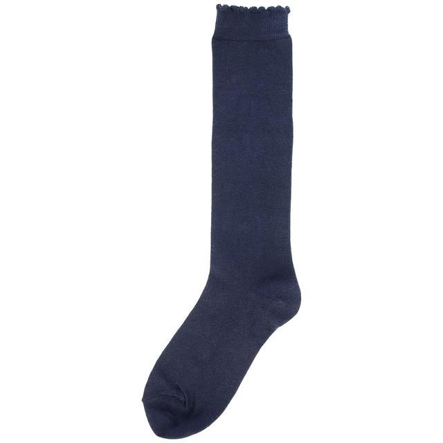 M&S 5pk Cotton Knee High School Socks Navy