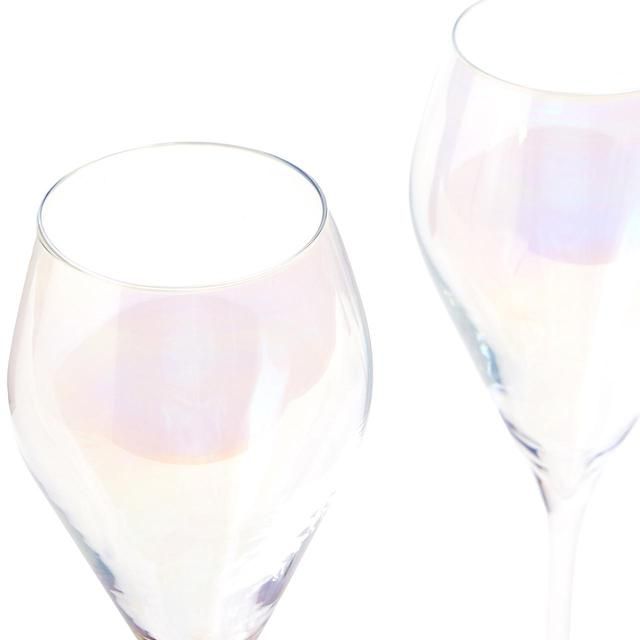 M&S Crystal Pearl Lustre Prosecco Flutes Set    2 per pack GOODS M&S   