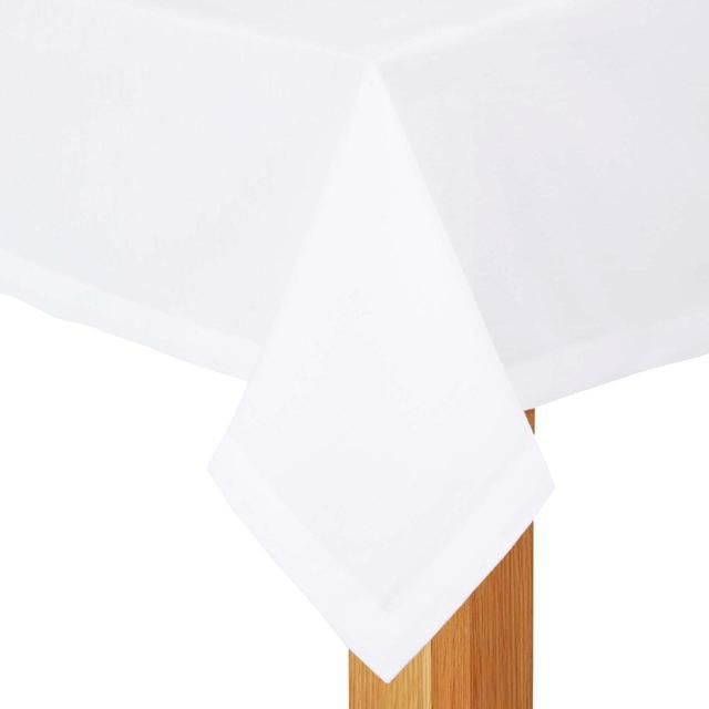 M&S Cotton Tablecloth White