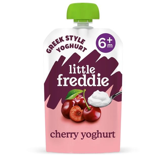 Little Freddie Cherry with Greek Style Yoghurt Organic Pouch 6 mths+   100g