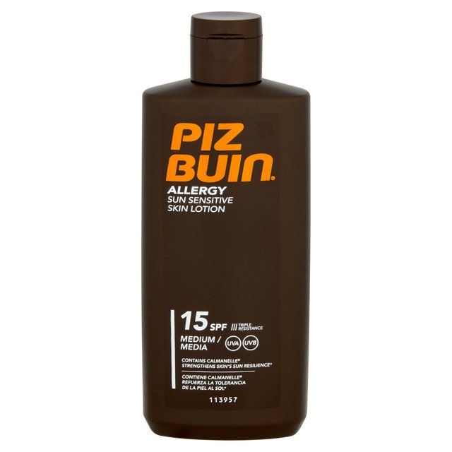 Piz Buin Allergy Sensitive SPF 15 Sun Lotion   200ml GOODS M&S   