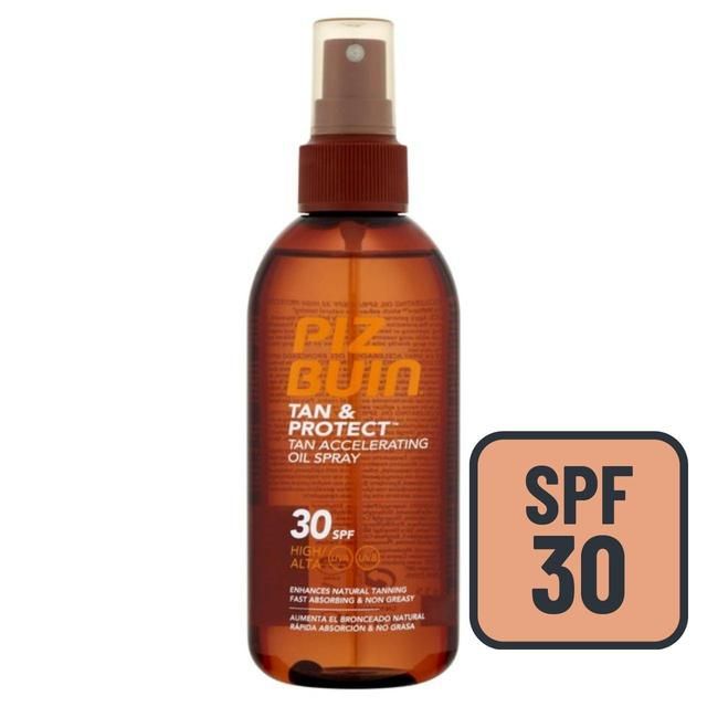 Piz Buin Tan & Protect SPF 30 Sunscreen Spray Tan Accelerating Oil   150ml