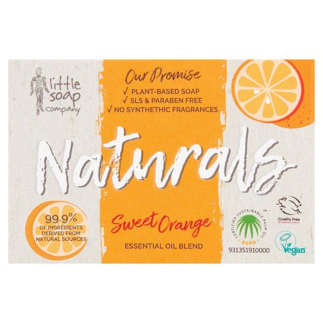 Little Soap Company Naturals Bar Soap Sweet Orange   100g GOODS M&S   