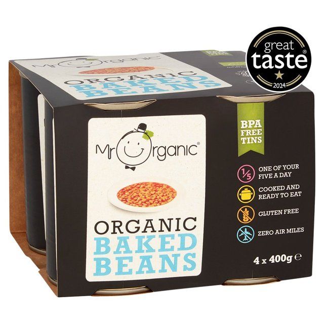 Mr Organic Baked Beans   4 x 400g