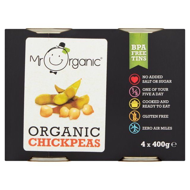 Mr Organic Chickpeas   4 x 400g