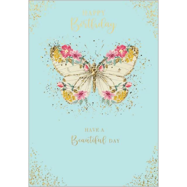 Papillon Beautiful Butterfly Birthday Card