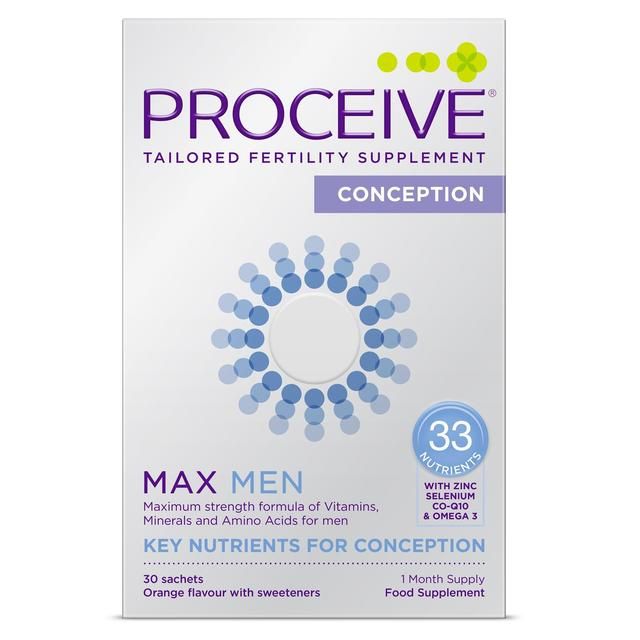 Proceive Men's Max Orange Fertility Supplement Conception Sachets    30 per pack