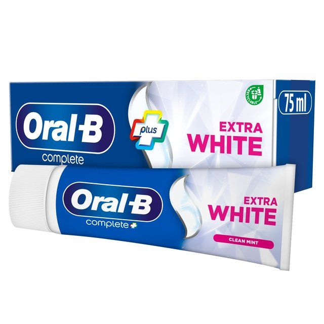 Oral-B Complete Plus Extra White Cool Mint Toothpaste   75ml