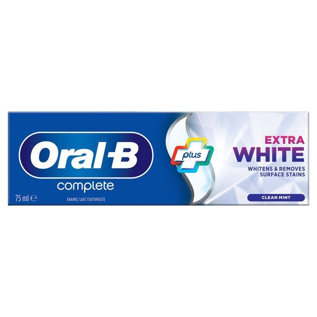 Oral-B Complete Plus Extra White Cool Mint Toothpaste   75ml