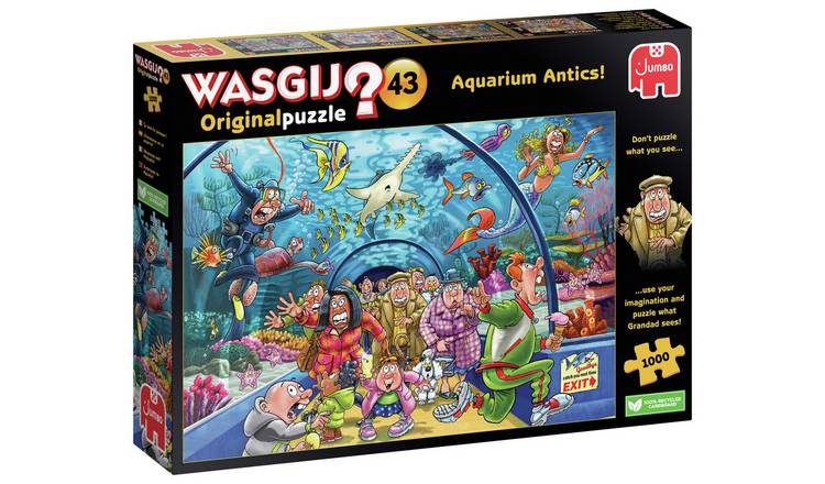 Wasgij Original 43 Aquarium Antics 1000 Piece Jigsaw Puzzle