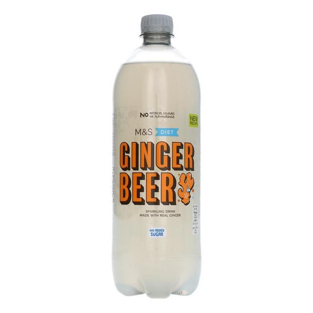 M&S No Added Sugar Diet Sparkling Fiery Ginger Beer   1L GOODS M&S   