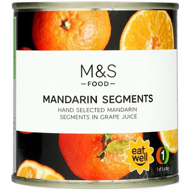 M&S Mandarin Orange Segments in Grape Juice   298g