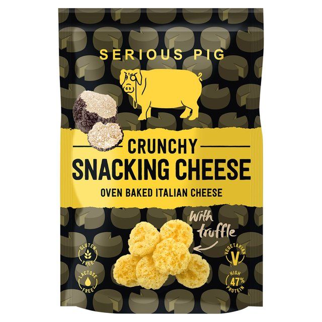 Serious Pig Crunchy Oven Baked Italian Cheese Snacks with Truffle   24g GOODS M&S   