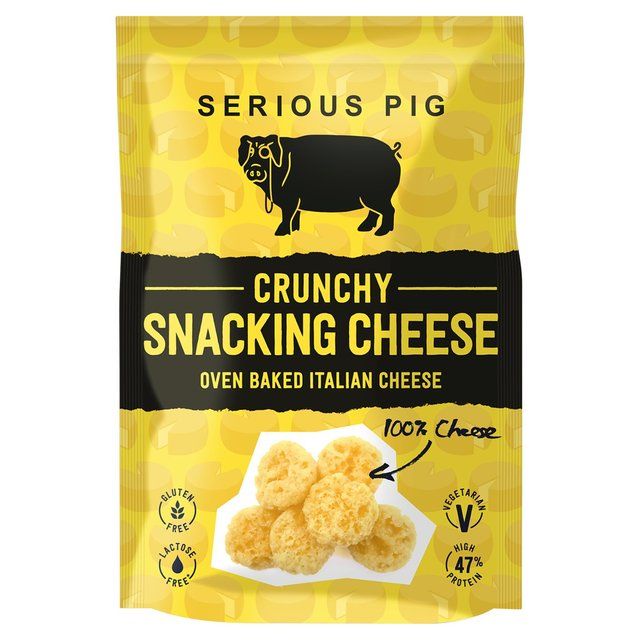 Serious Pig Crunchy Oven Baked Italian Cheese Classic Snacks   24g