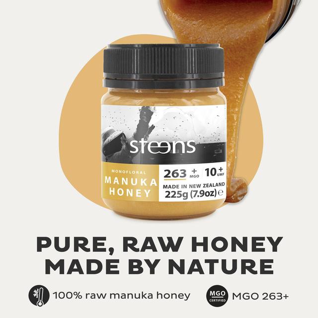 Steens MGO 263 UMF10 Manuka Honey   225g GOODS M&S   