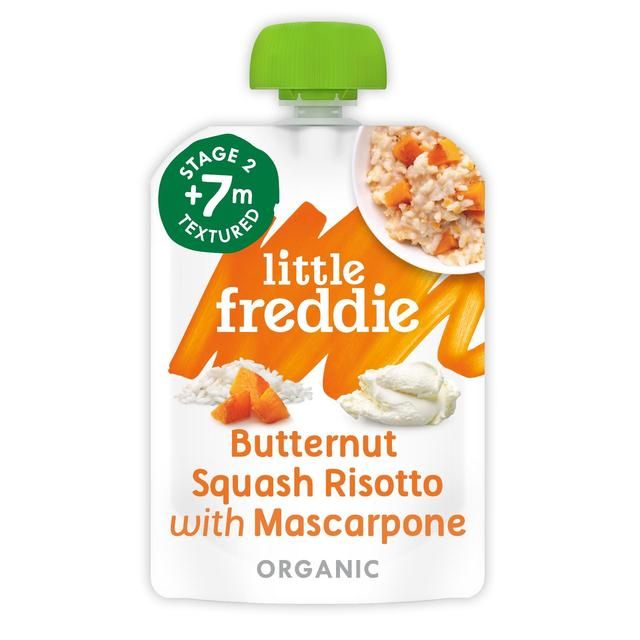 Little Freddie Butternut Squash Risotto & Mascarpone Organic Pouch 7 mths+   130g