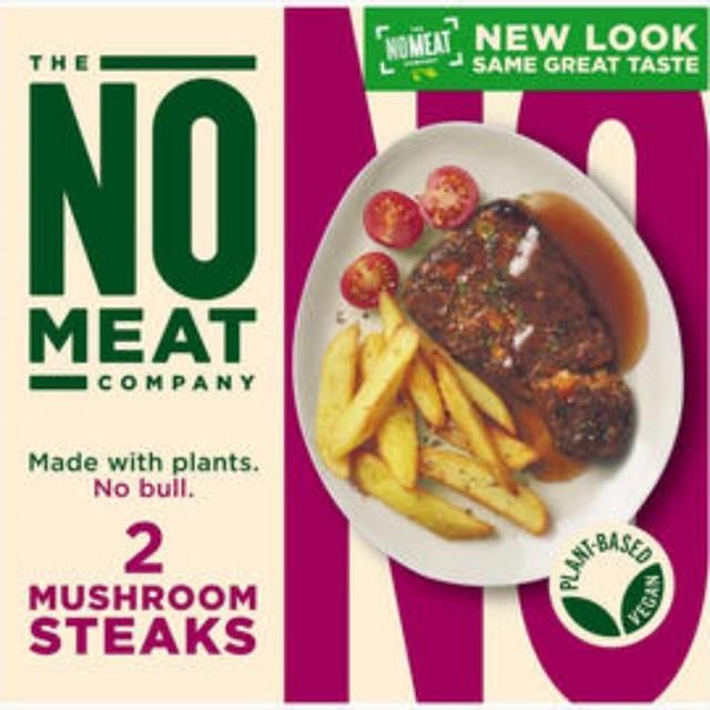 No Meat Company No Bull Mushroom Steaks   160g