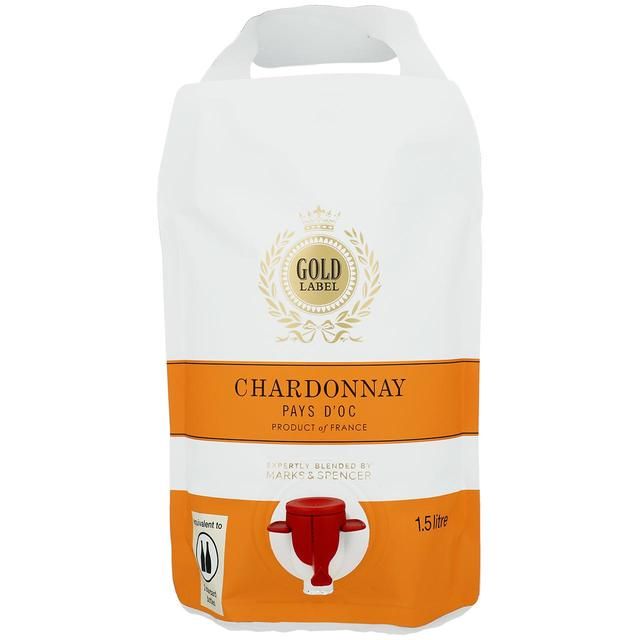 M&S Gold Label Chardonnay   1.5L