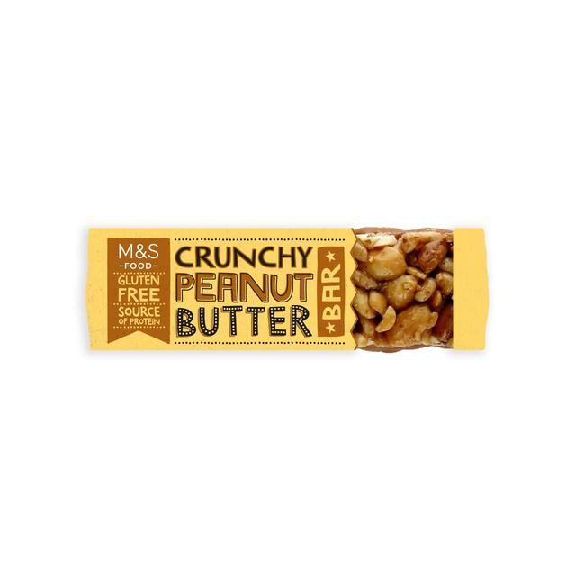 M&S Crunchy Peanut Butter Bars   4 x 40g GOODS M&S   