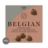 M&S Belgian Marc De Champagne Cocoa Dusted Truffles   260g GOODS M&S   