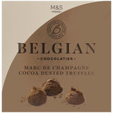 M&S Belgian Marc De Champagne Cocoa Dusted Truffles   260g GOODS M&S   