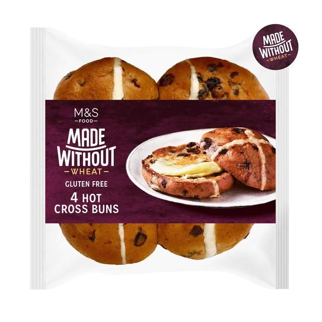 M&S Made Without Hot Cross Buns   4 per pack