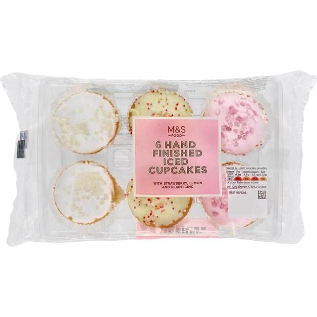 M&S Iced Cupcakes   6 per pack