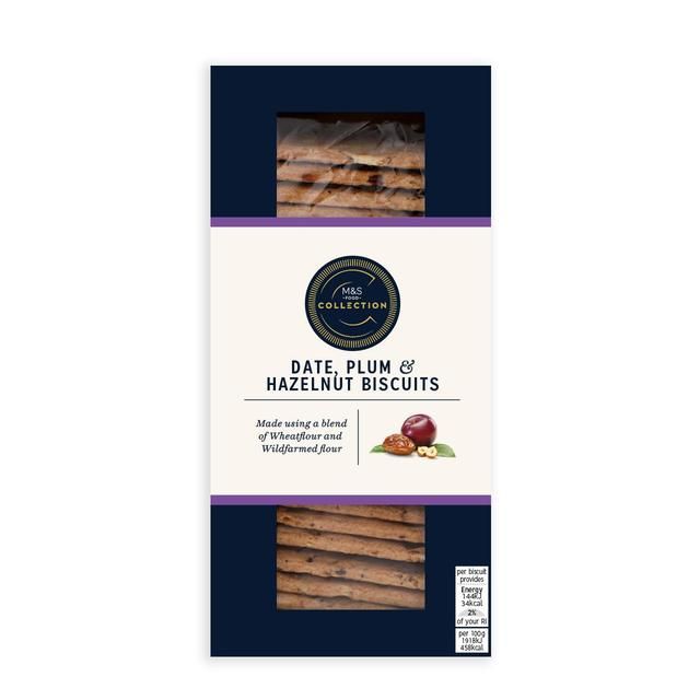 M&S Collection Date Plum & Hazelnut Biscuits   130g GOODS M&S   