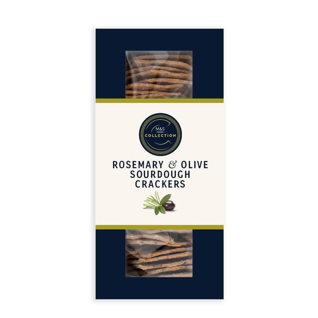 M&S Collection Rosemary & Olive Crackers   130g