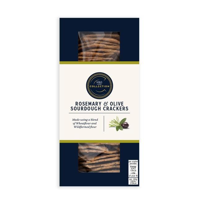 M&S Collection Rosemary & Olive Crackers   130g