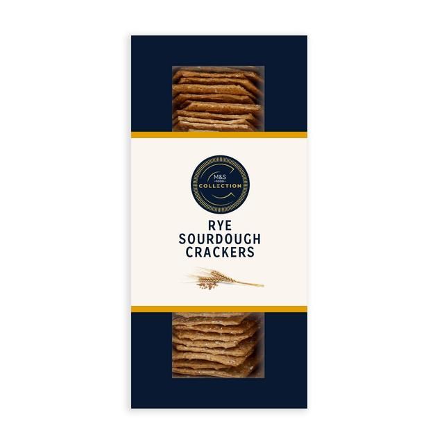 M&S Collection Rye Sourdough Crackers   130g