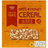 M&S Oats & Honey Cereal Bars   5 x 30g GOODS M&S   