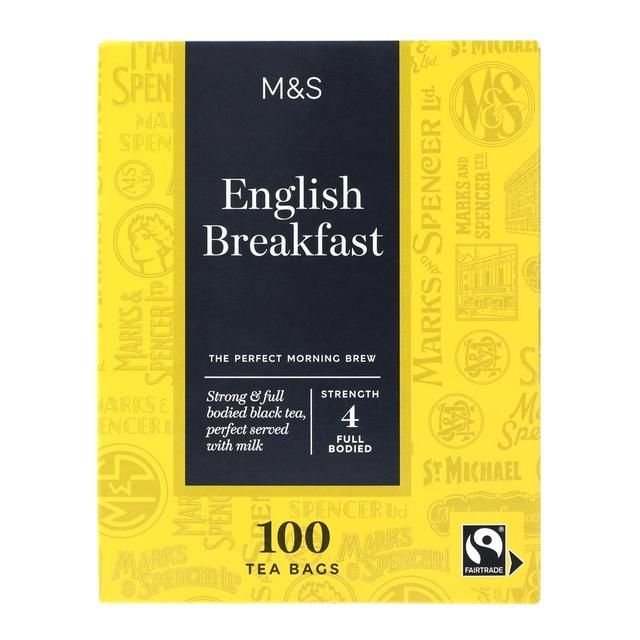 M&S Fairtrade English Breakfast Tea Bags   100 per pack