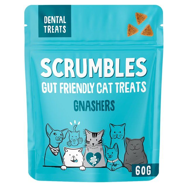 Scrumbles Cat Dental Treats Grain Free Gnashers   60g GOODS M&S   