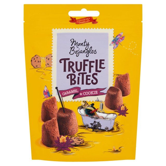 Monty Bojangles Truffle Bites Pouch Caramel & Cookie   100g