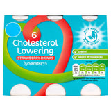 Sainsbury's Cholesterol Lowering Drink Strawberry 6x100g All Sainsburys   