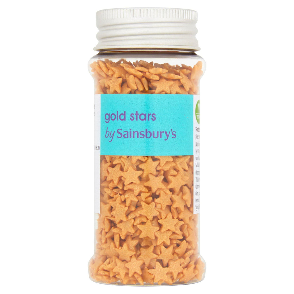 Sainsbury's Cake Decorations Gold Stars 50g