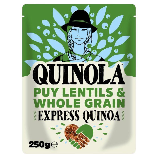 Quinola Puy Lentils & Whole Grain Ready to Eat Quinoa   250g