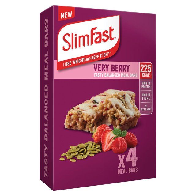 SlimFast Very Berry Meal Bar Multipack   4 x 60g GOODS M&S   