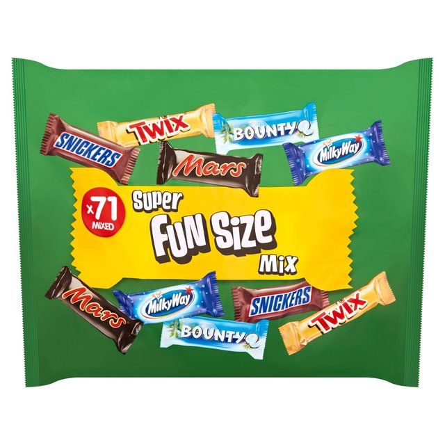 Mars Twix Bounty Snickers Milky Way Funsize Chocolate  Bars Party Bag   1.425kg GOODS M&S   